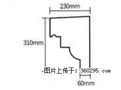 产品分解图型 - 檐口线，型号：SX311-YK-3，规格：230x310mm(3) - 河源三象EPS建材 heyuan.sx311.cc